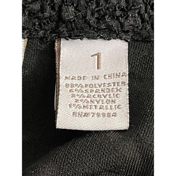 Chico's Womens Cardigan Wrap Medium Animal Print Mixed Media Duster Open Front - Picture 8 of 10